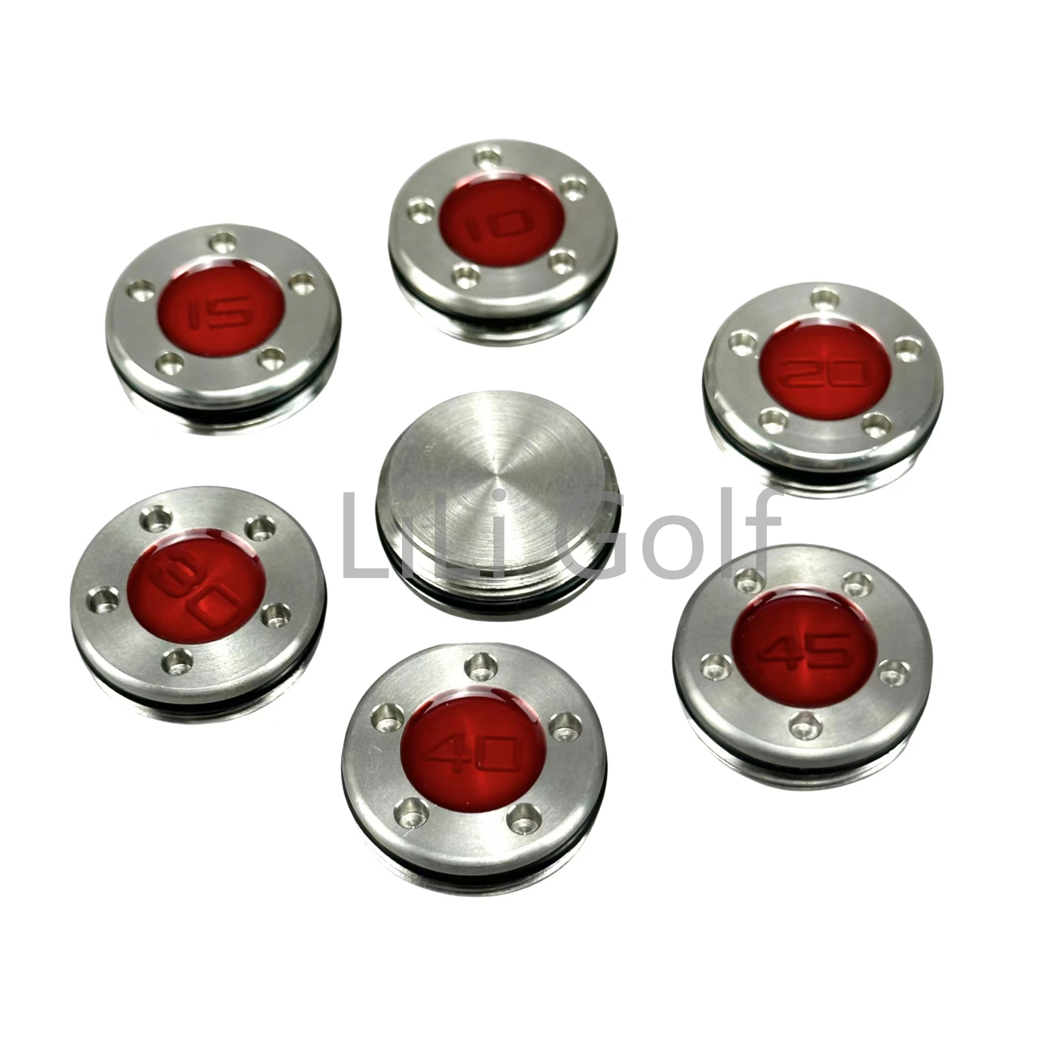 Driver Golf Titanium - 2pcs Red Golf Weight Custom Putter