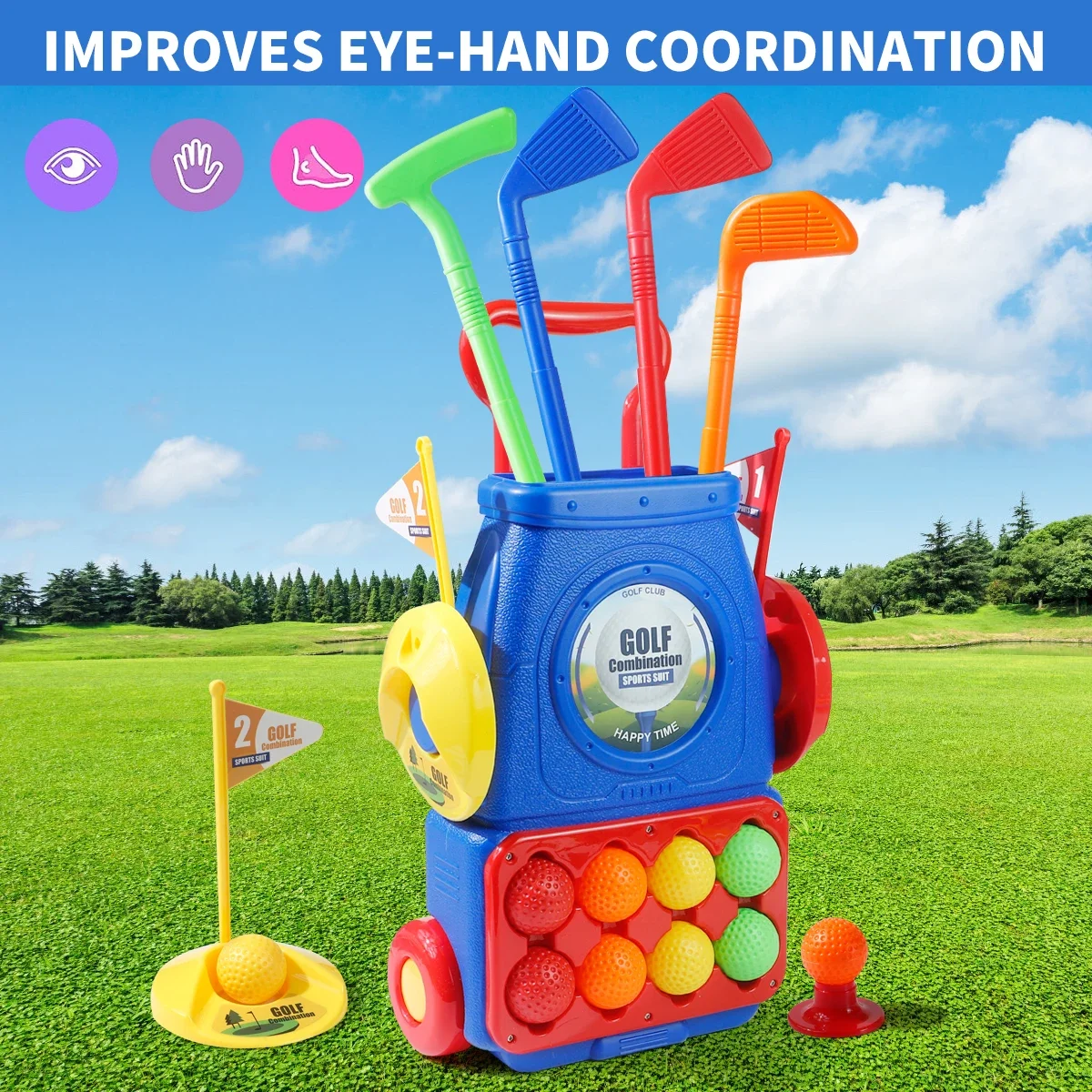 Upgraded Kids Golf Cart Toy wi - Golf Equipment For Kids recensione e prezzo